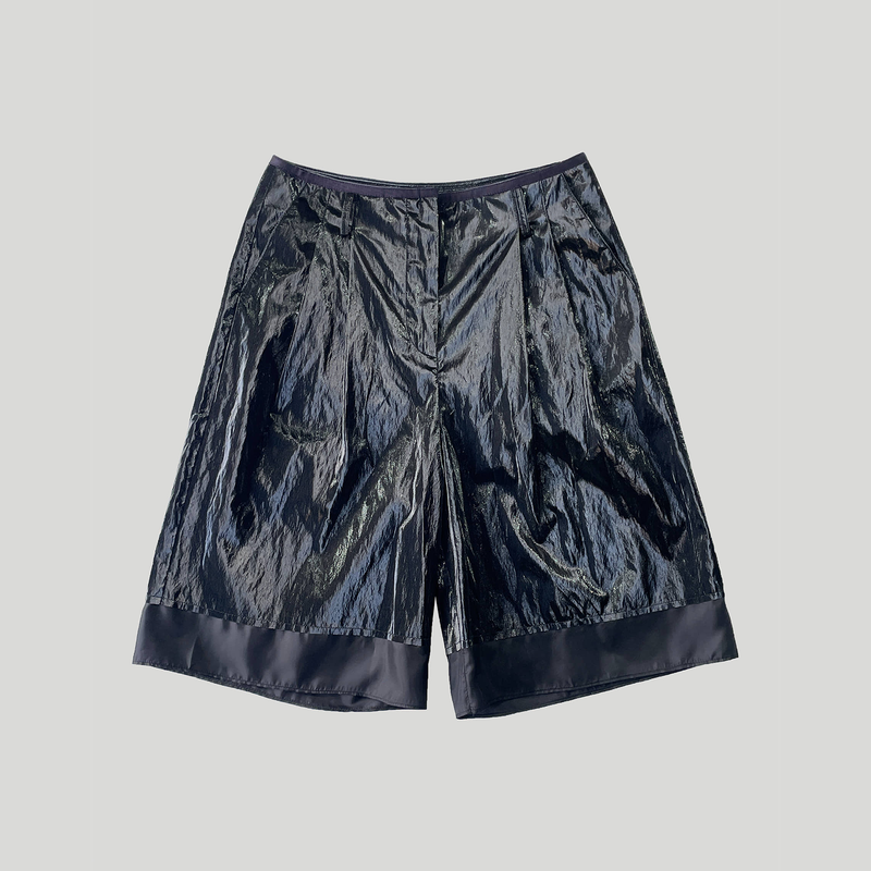 LEATHER LINING COMBI SHORTS