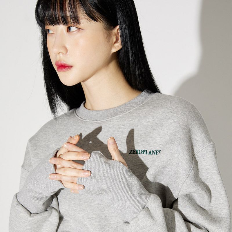ZEROPLANET（ゼロプラネット）の「キティーフリーススウェットシャツ / Kitty Warmer Fleece Sweatshirt [GREY]（Tops）」