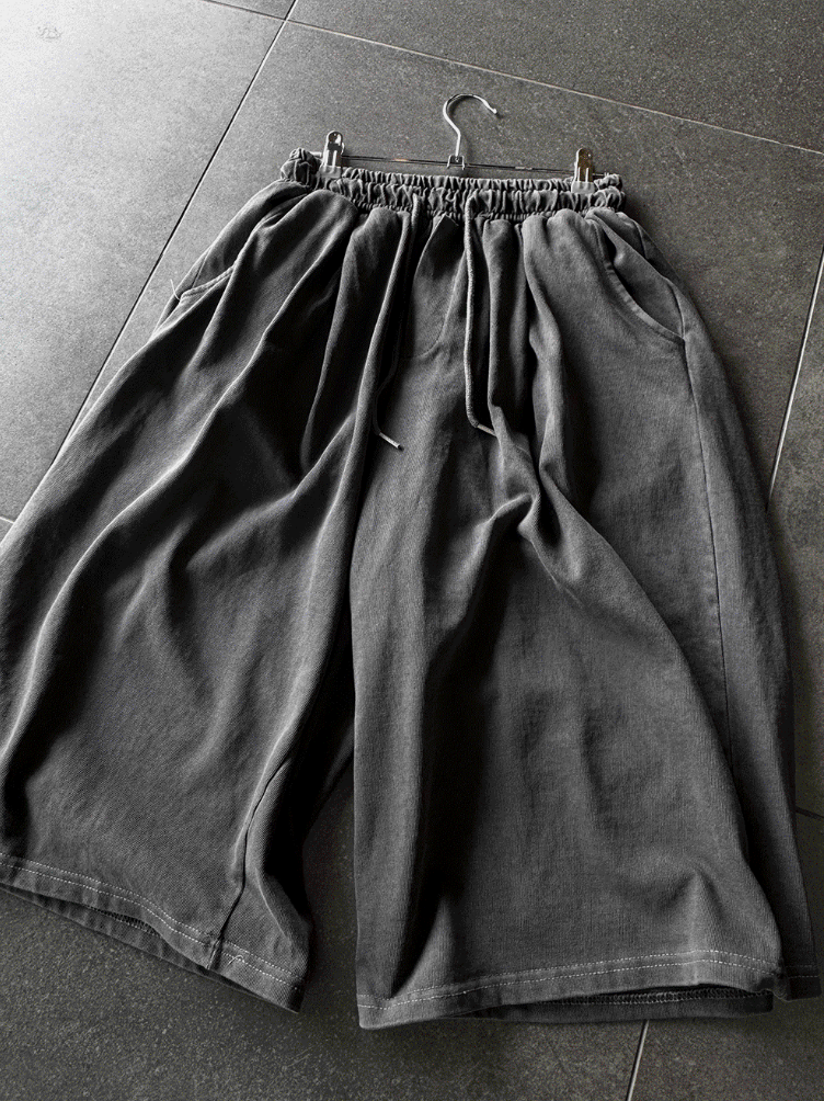 Pigment Silver Charcoal Bermuda Training Pants