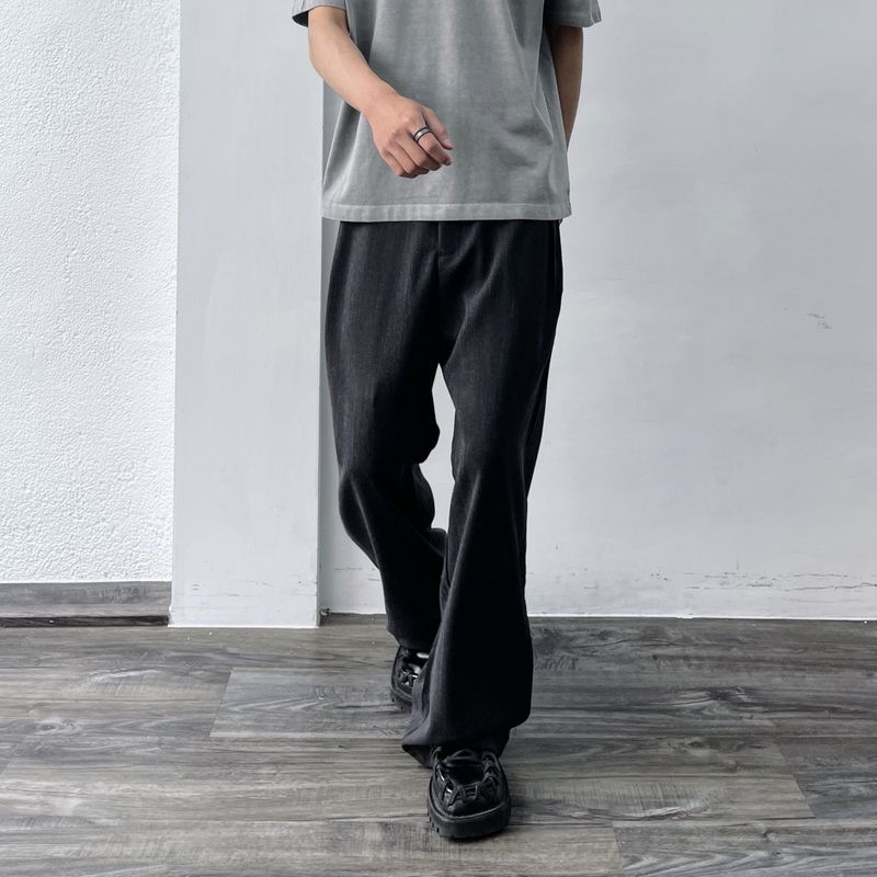 Shadow Texture Wide Trousers