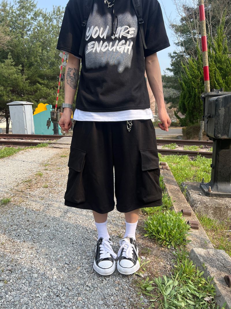 Enough Knit Short-Sleeve Tee (4 Colors)