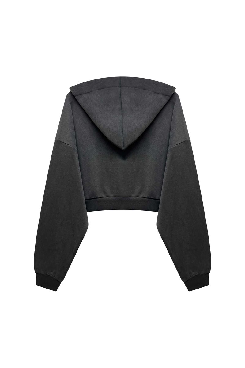 PITA HOOD ZIP-UP / CHARCOAL