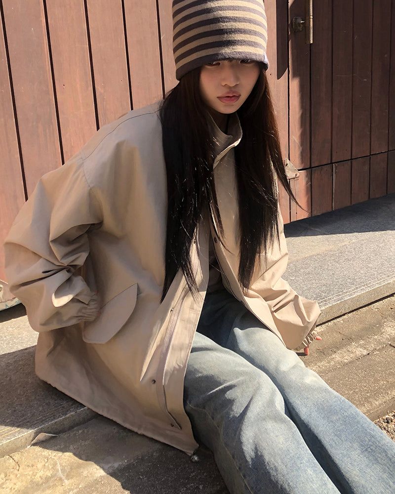 Seden High-Neck String Field Jacket