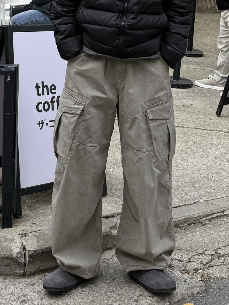 Mata stone washing cargo pants