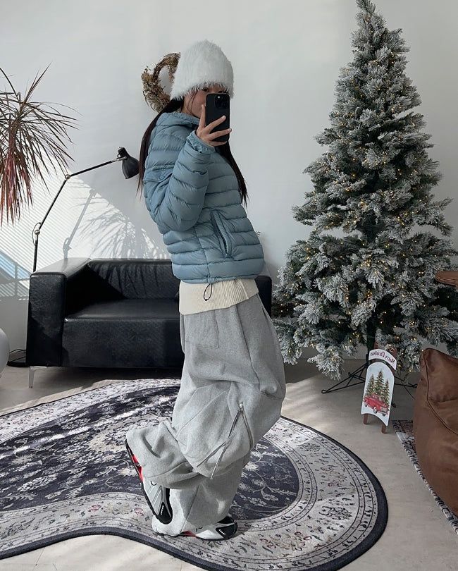 DL Zipper Cargo Brushed Pants