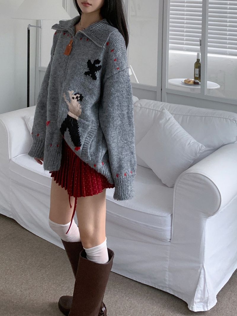 Melody Dot Pleated Mini Skirt (3 colors)