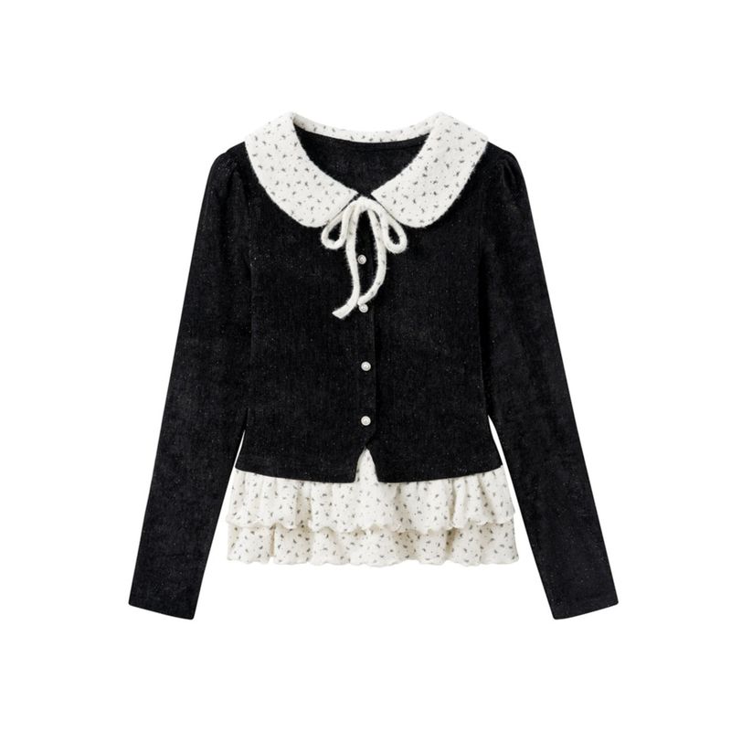 Cozy&Kitsch(コージーアンドキッチ)の「Selly Ribbon Lace Frill Jacket(Jackets/Outerwear)」