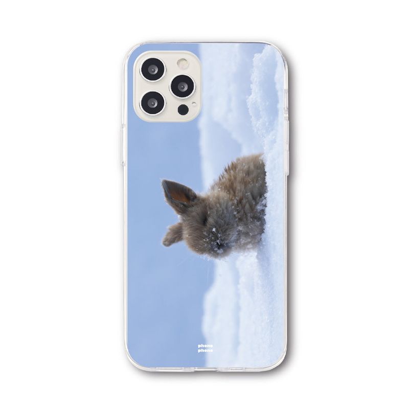 PHONO PHONO(フォノフォノ)の「BEIGE BUNNY PHONE CASE (JELLY)(Smartphone Accessories)」