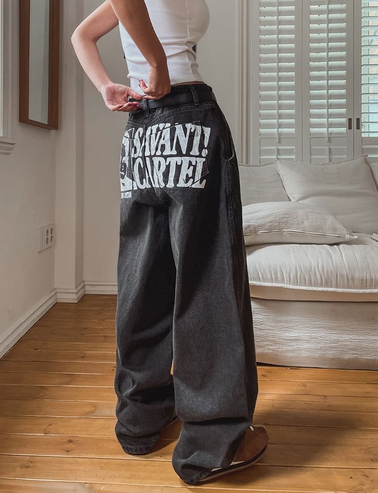 ULAN(ユレン)の「Cartel Back Painting Balloon Denim Pants(Pants)」