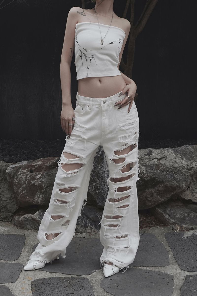 inner flow drawing top (white)