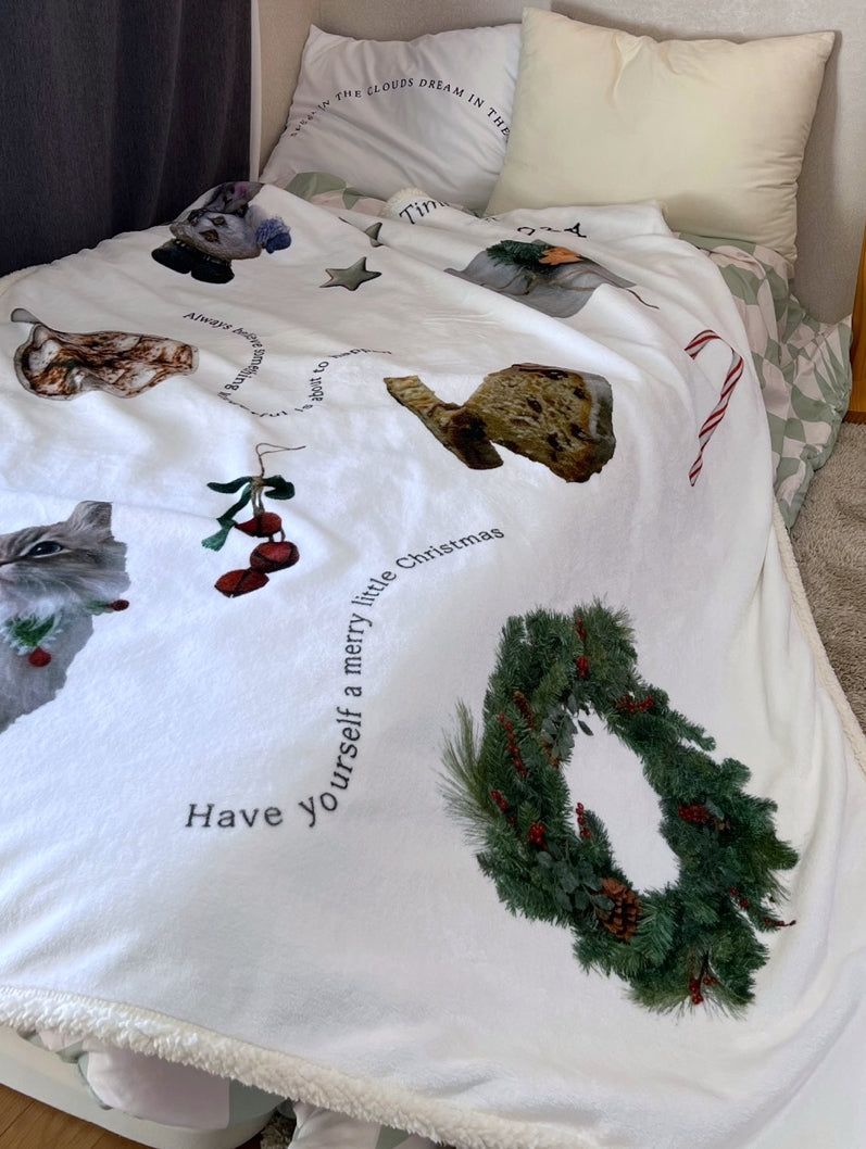 Fluffy Christmas Blanket - 100x150cm
