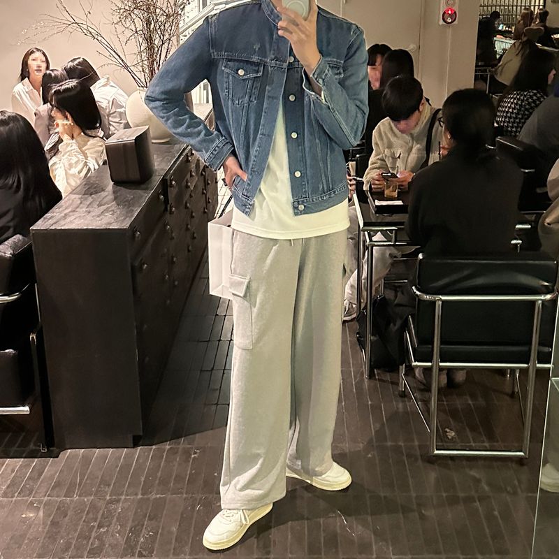 LMN Dumbled Washed Wide Cargo Pants (4 colors)