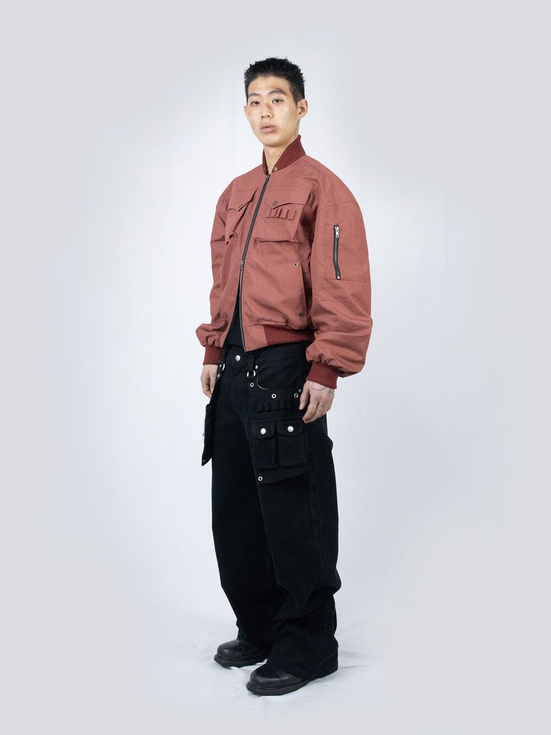 Ripstop Bomber Jacket (Red)