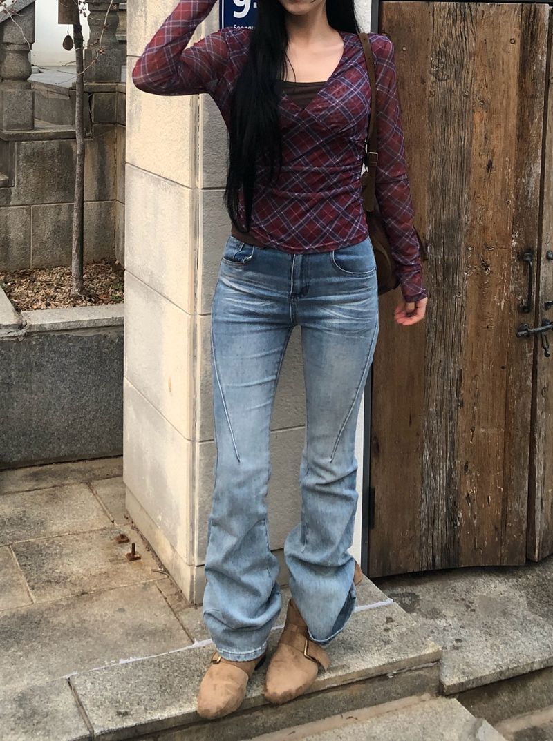 Vintage Two Line Bootcut Denim