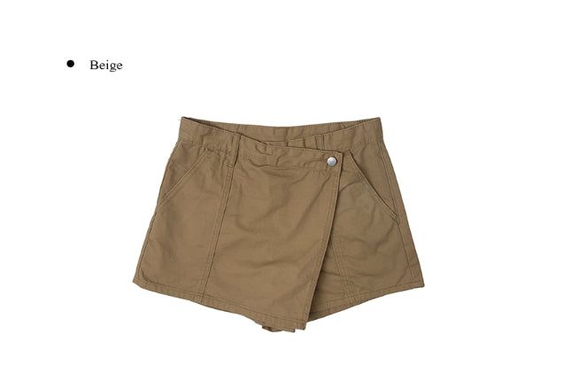 Bona Cotton Wrap Skirt Short Pants
