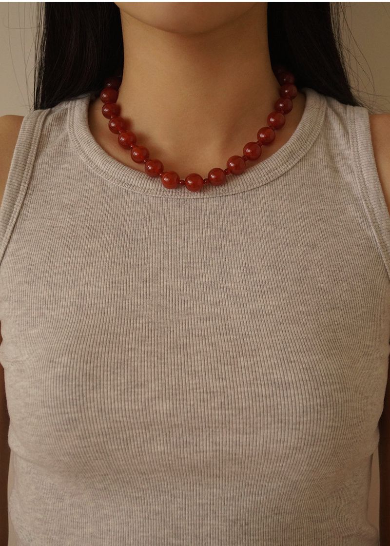 CARNELIAN LARGE NECKLACE