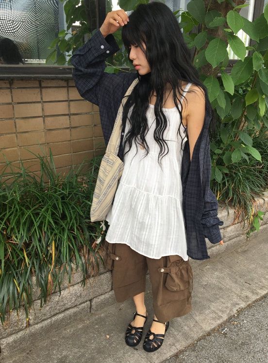 BAON（バオン）の「Mameko Lace Sleeveless Layered One Piece（Dresses）」
