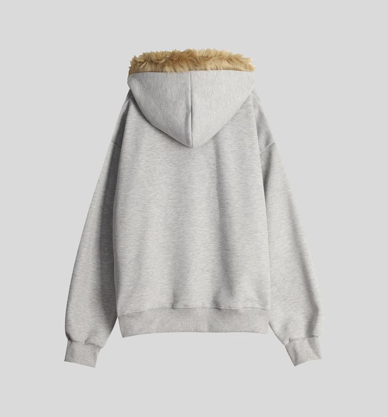 No.1533 AF fur hood ZIP-UP