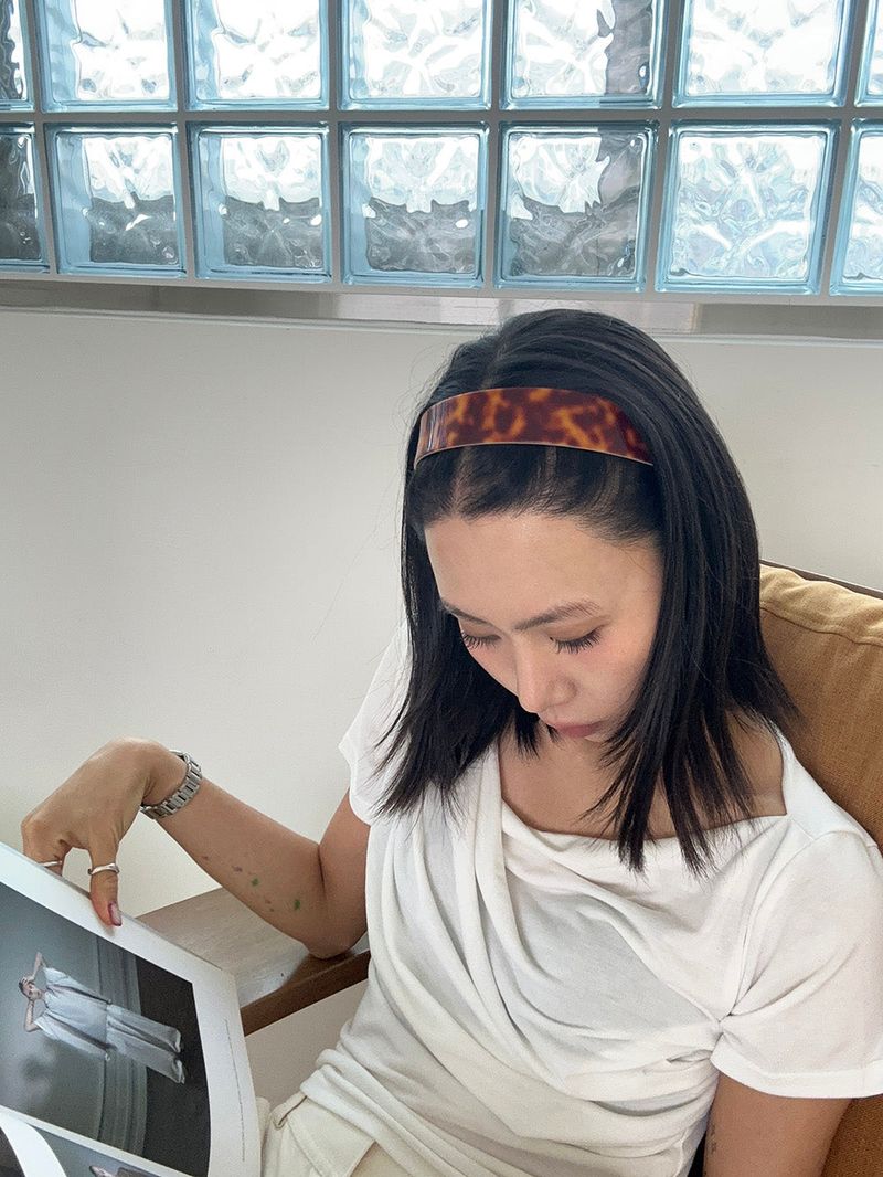 Soft leopard hair band