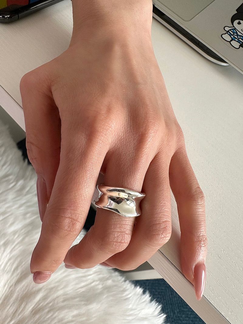 [925silver] Heavy malt ring