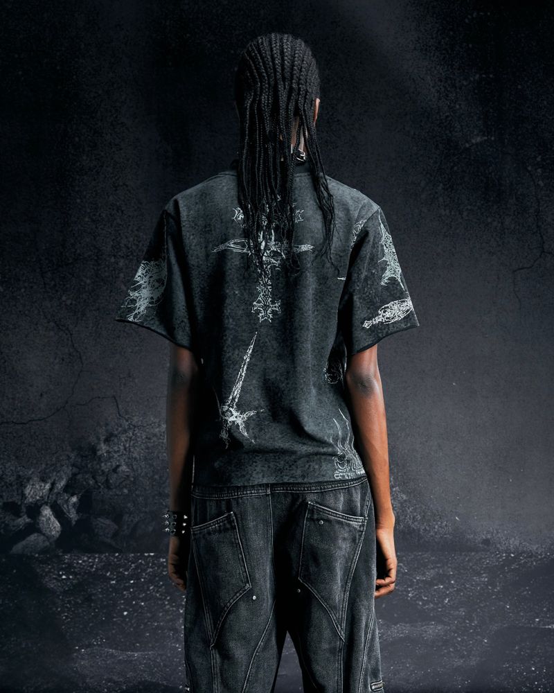 "ØNYX WAXED T SHIRT"