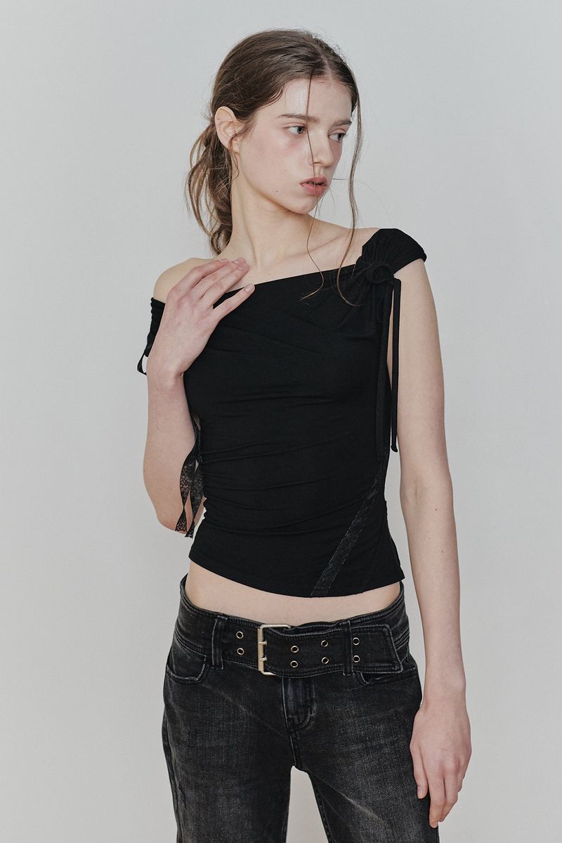ANGEL STRAP TOP black