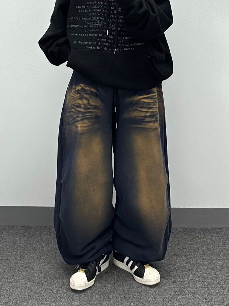dirty smog jogger pants