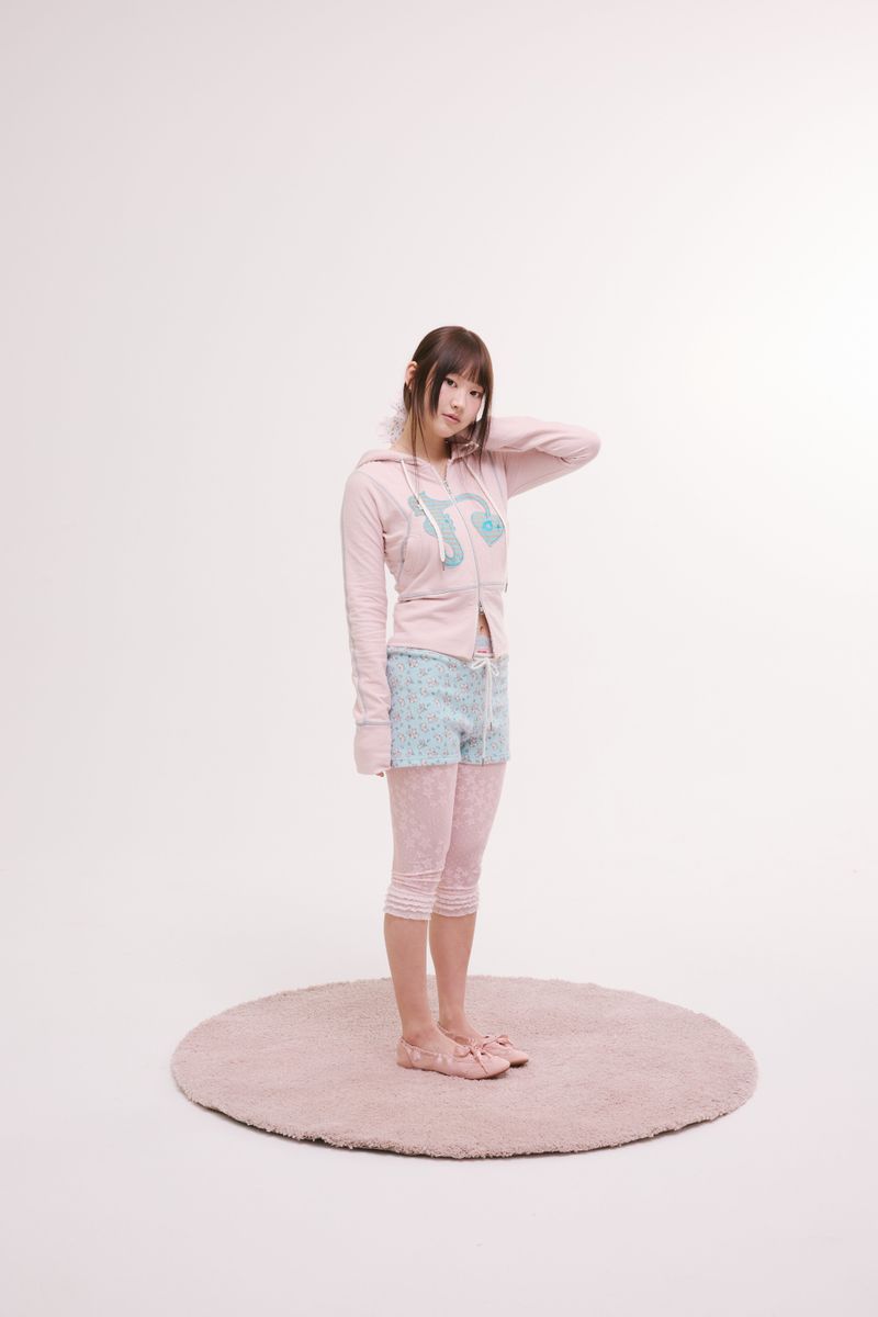 star mesh leggings pink