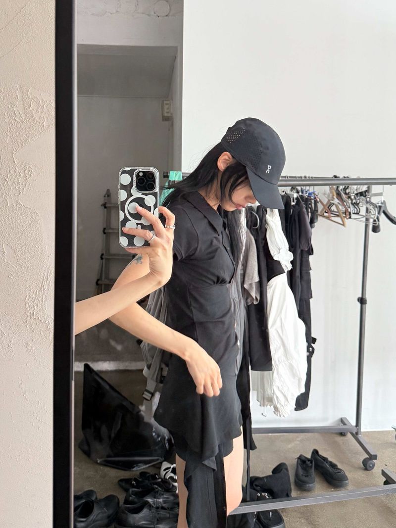 WOOHWA(ウファ)の「コルセットピケハーフTシャツ(トップス)」