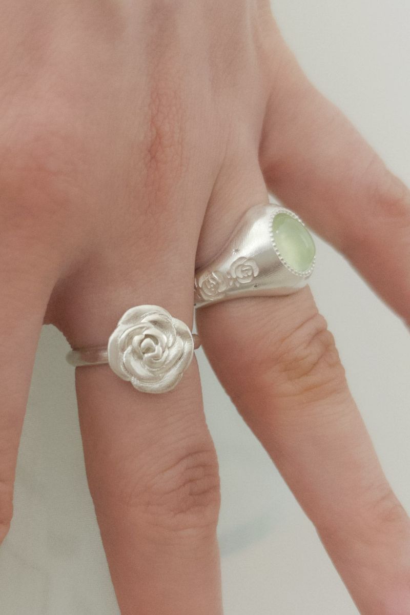 PAIR OF LOVE（ペアオブラブ）の「プレナイト ローズ ストーン ボールド リング（アクセサリー）」