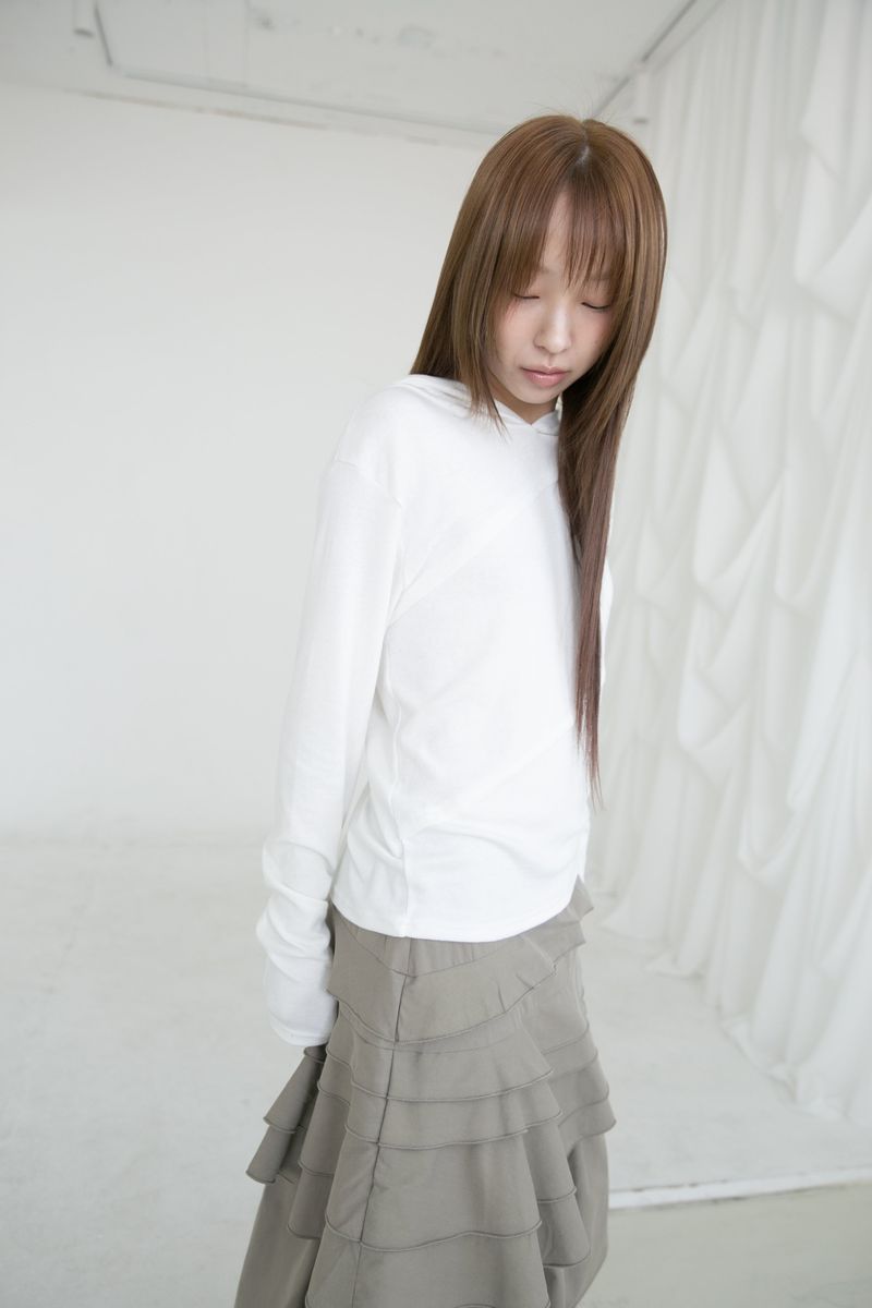 oblique cutting hood top(3colors)