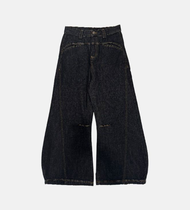 Melted bootcut denim