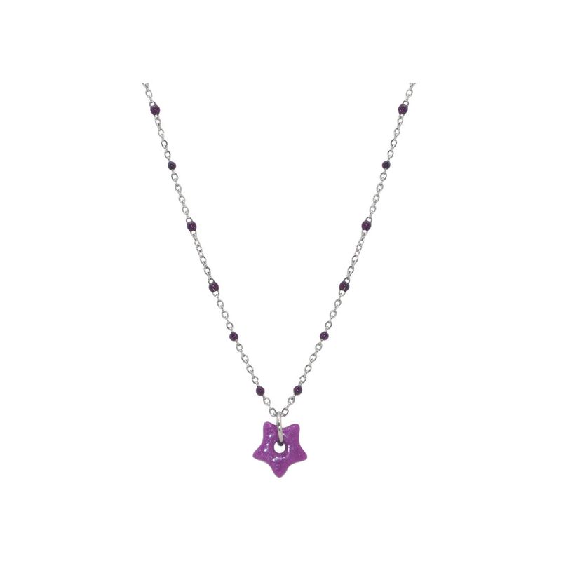 gleameep（グリームイープ）の「グリーミングタイニースターネックレス [purple]（アクセサリー）」