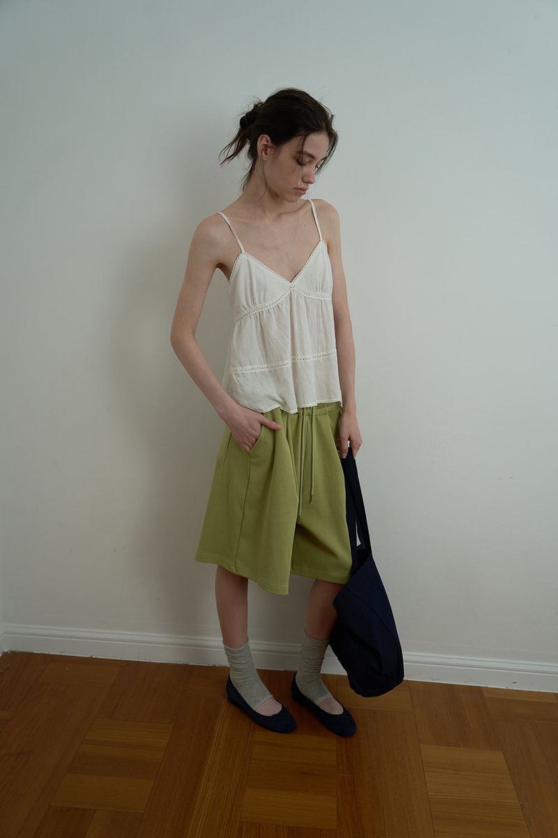 Marine lace sleeveless