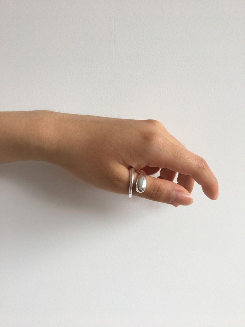 Silver Bold Open Ring (1color)