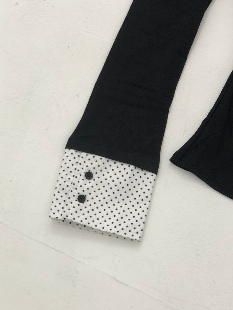 Black Dot Shirt Layered T-Shirt