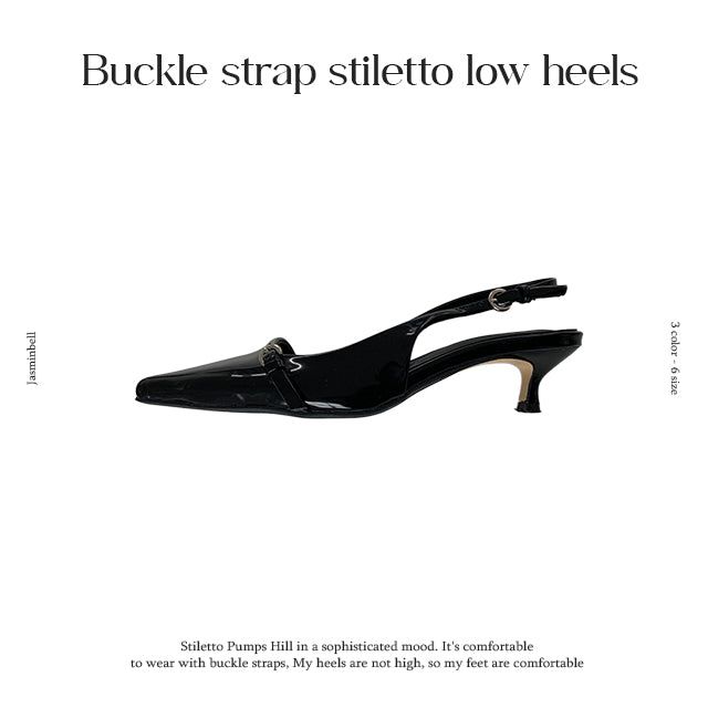 Bito Stiletto Buckle Strap Heel