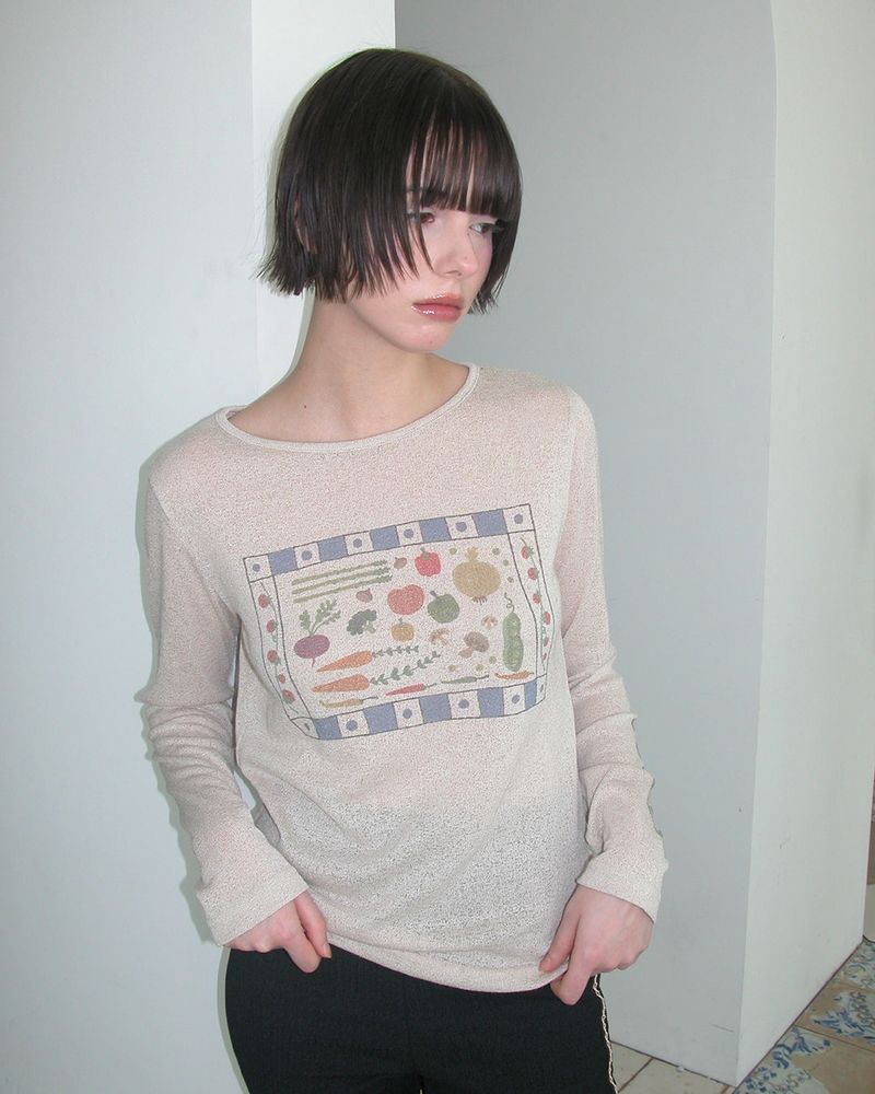 Veggie knits L/S ,Beige