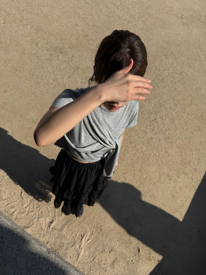 ドレープシャーリングTシャツ
