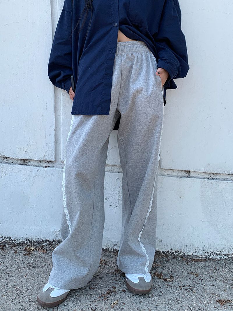 LACE LINE SWEAT PANTS (3C)