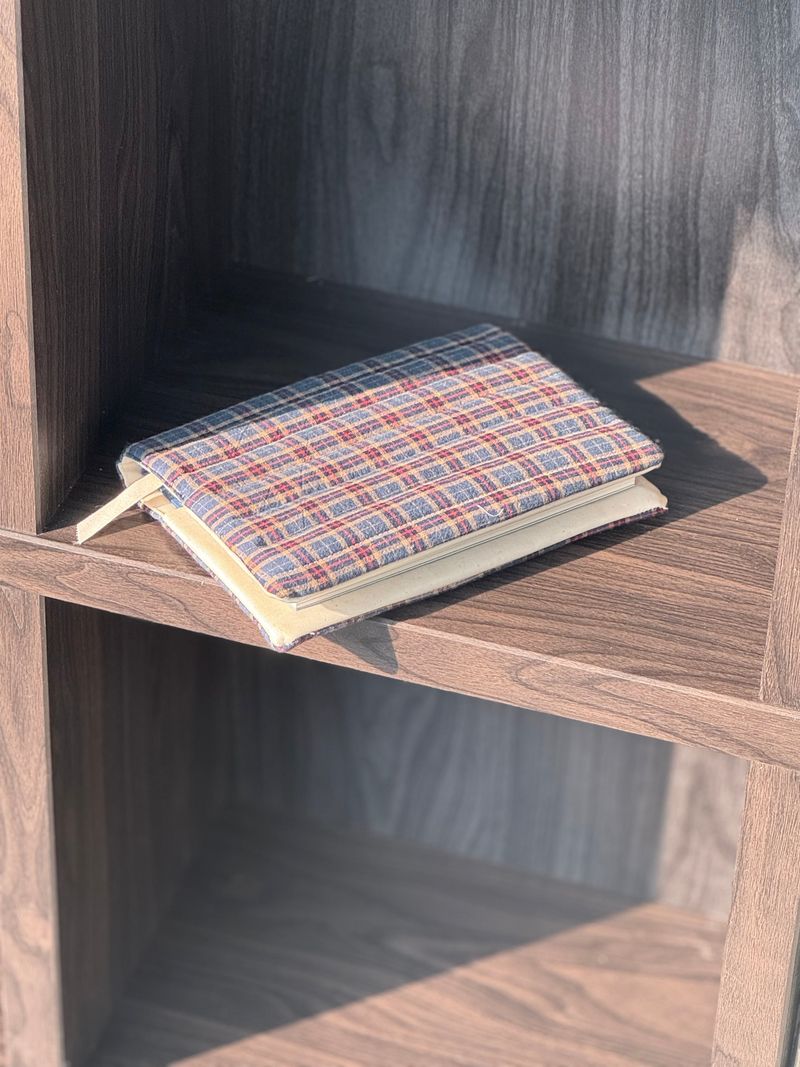 Vintage Check Book Cover