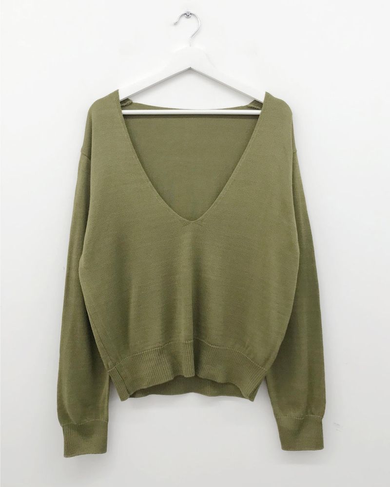 Sunday V-neck Knit (4color)