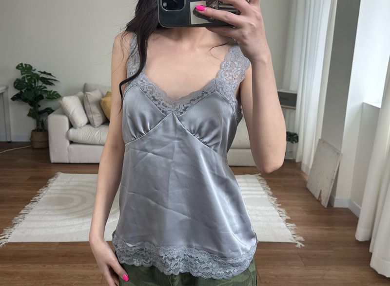 lace satin camisole