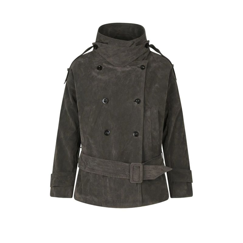 Cozy&Kitsch（コージーアンドキッチ）の「Sophie Suede Belted Trench Coat（Jackets/Outerwear）」