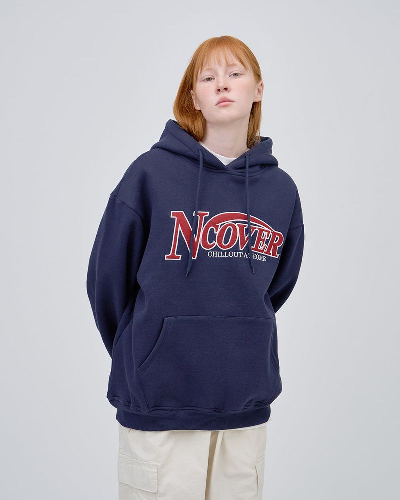 SWING LOGO HOODIE - NAVY