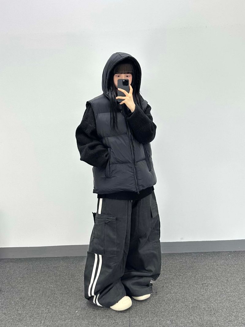burger cotton track balloon pants