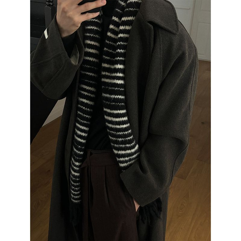Wool stripe hair muffler(3color)