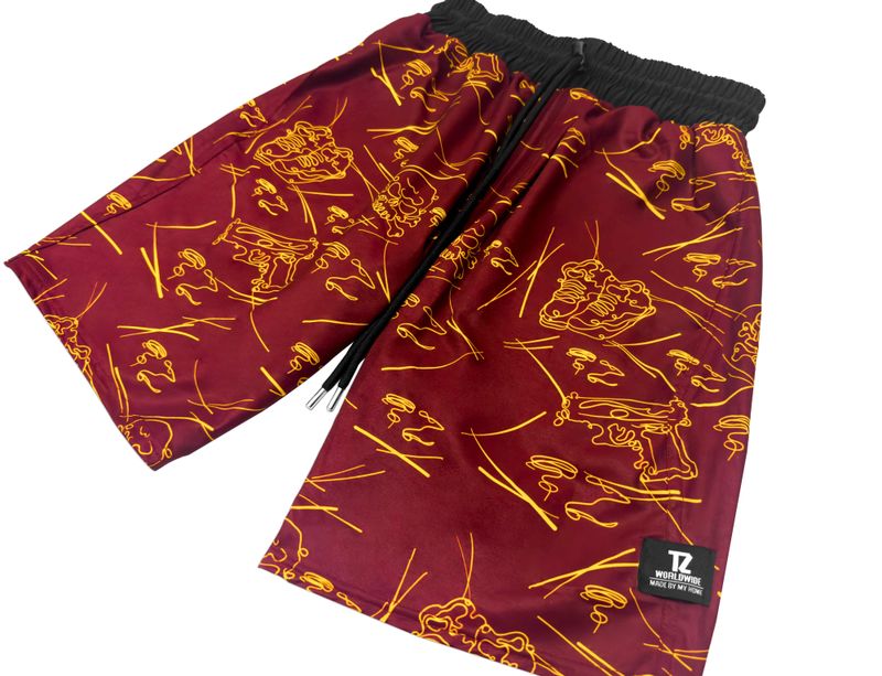 TZ DANGEROUS SURF TRUNKS - RED