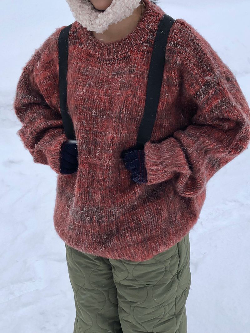 Fable snow melange knit