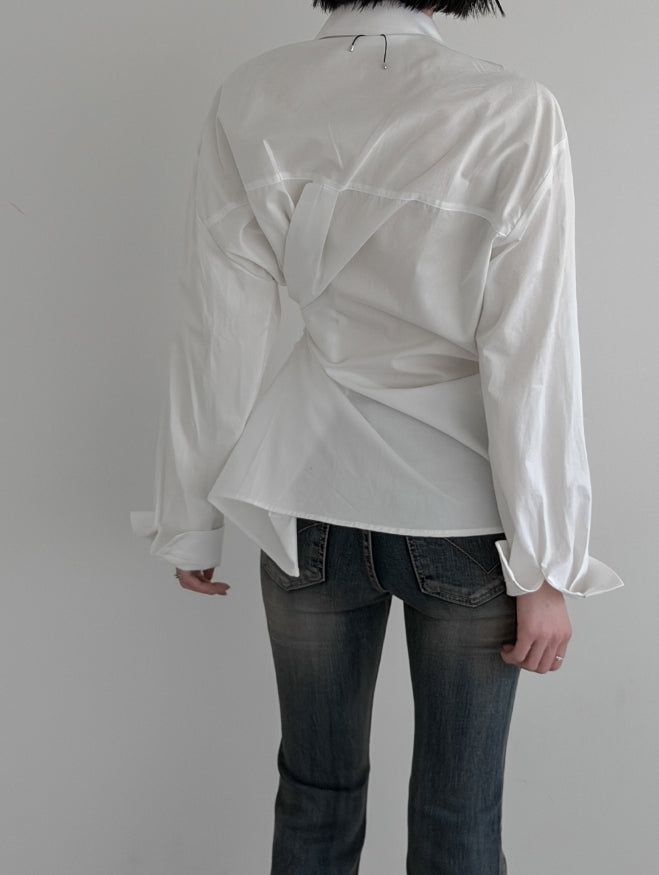 Robelli Two-Way Wrap Cotton Shirt